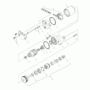 STARTING MOTOR - A00BA25CA (4954825482C012)