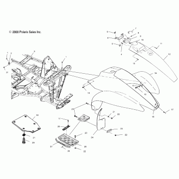 FRONT CAB - A00BA38CA (4954835483A005)