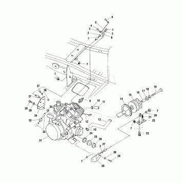 ENGINE MOUNTING - A00BA38CA (4954835483A009)