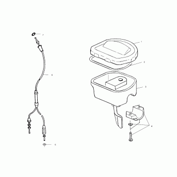 CONTROLS - THROTTLE ASM./CABLE - A00BA38CA (4954835483B008)
