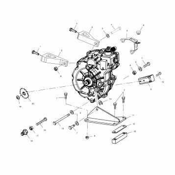 GEARCASE MOUNTING - A00BA38CA (4954835483C011)