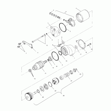 STARTING MOTOR - A00BA38CA (4954835483D004)