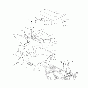 REAR CAB - A00BG38CA (4954845484A006)