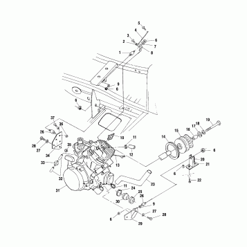 ENGINE MOUNTING - A00BG38CA (4954845484A009)