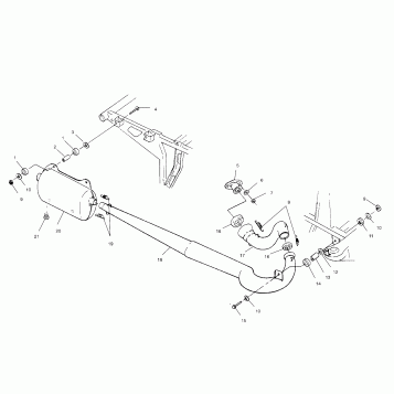 EXHAUST SYSTEM - A00BG38CA (4954845484A012)