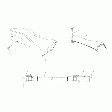 PROP SHAFT - A00BG38CA (4954845484B002)