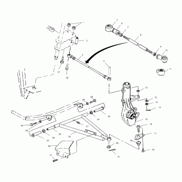 A - ARM/STRUT MOUNTING - A00BG38CA (4954845484B009)