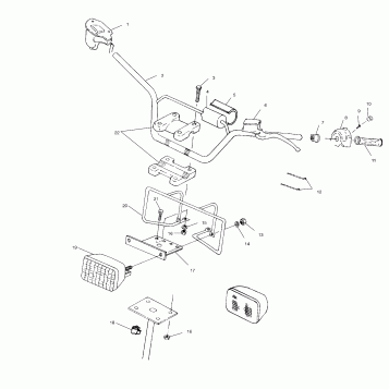 HANDLEBAR/HEADLIGHT - A00BG38CA (4954845484B010)