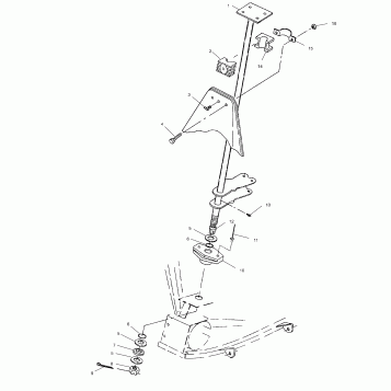 STEERING POST - A00BG38CA (4954845484B011)