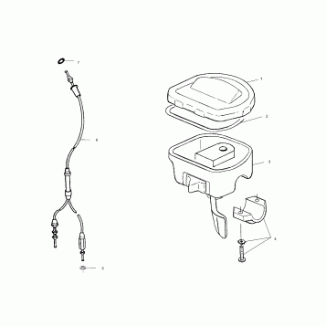 CONTROLS - THROTTLE ASM./CABLE - A00BG38CA (4954845484B012)