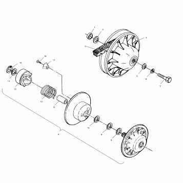 DRIVEN CLUTCH - A00BG38CA (4954845484C001)