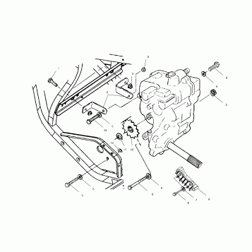 GEARCASE MOUNTING - A00BG38CA (4954845484C002)