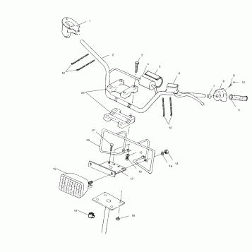 HANDLEBAR/HEADLIGHT - A00BG50AA (4954855485B010)