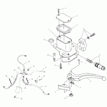 CONTROLS - MASTER CYLINDER/BRAKE LINE - A00BG50AA (4954855485B013)