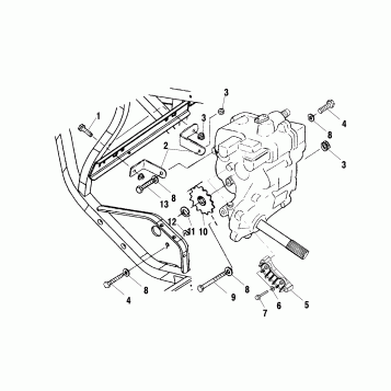 GEARCASE MOUNTING - A00BG50AA (4954855485C002)