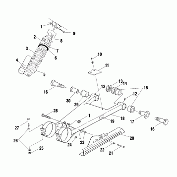 SWING ARM/SHOCK MOUNTING - A00BG50AA (4954855485C010)