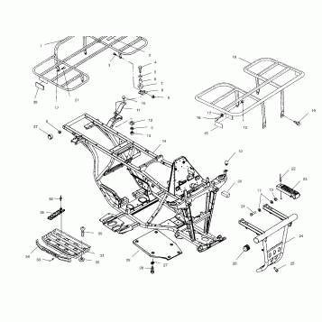 BUMPER and RACK MOUNTING - A00AG25CA (4954865486A007)