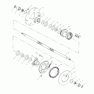 REAR HOUSING - A00AG25CA (4954865486B013)