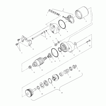 STARTING MOTOR - A00AG25CA (4954865486C013)