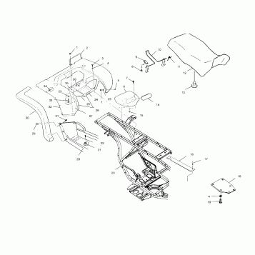 REAR CAB and SEAT - A00CG38CA (4954875487A006)