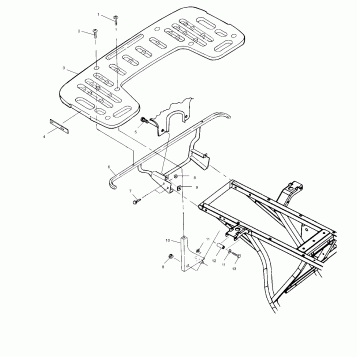 REAR RACK MOUNTING - A00CG38CA (4954875487A007)