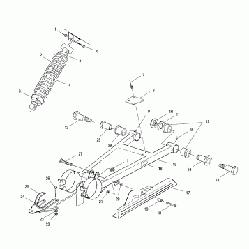 SWING ARM/SHOCK MOUNTING - A00CG38CA (4954875487C001)