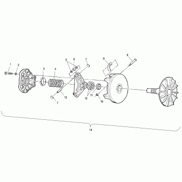 DRIVE CLUTCH - A00CG38CA (4954875487C007)