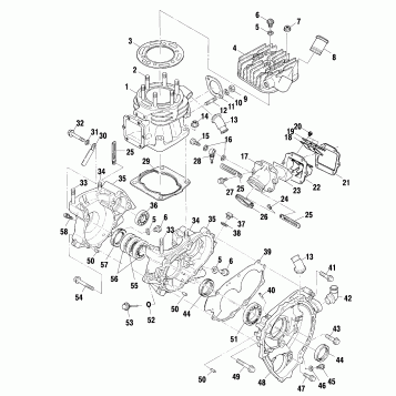 CRANKCASE and CYLINDER - A00CG38CA (4954875487D004)