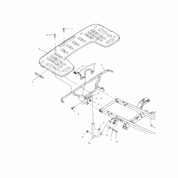 REAR RACK MOUNTING - A00CD50AA (4954885488A008)