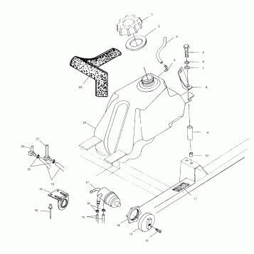 FUEL TANK - A00CD50AA (4954885488B001)
