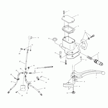 CONTROLS - MASTER CYLINDER/BRAKE LINE - A00CD50AA (4954885488B009)