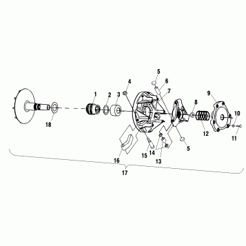 DRIVE CLUTCH - A00CD50AB (4954885488C002)