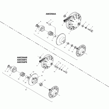 DRIVEN CLUTCH - A00CD50AA (4954885488C003)