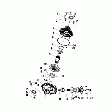 REAR HOUSING - A00CD50AA (4954885488C012)