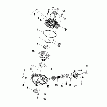 REAR HOUSING - A00CD50AA (4954885488C013)