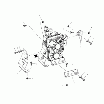 TRANSMISSION MOUNTING - A00CD50FB (4954885488D004)