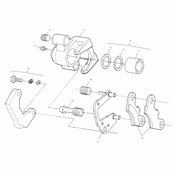 FRONT BRAKE - A00CK32AA (4954895489B007)