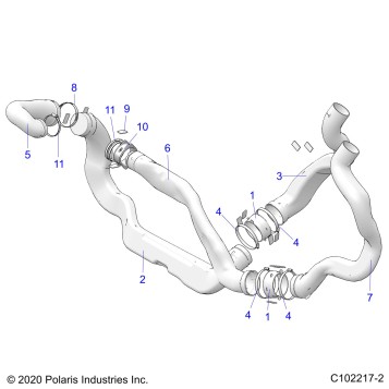 BODY, CLUTCH DUCTS - A20SXN85A8/CA8 (C102217-2)