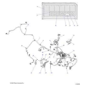 ELECTRICAL, MAIN WIRE HARNESS - A24SHR57AM (C102454)