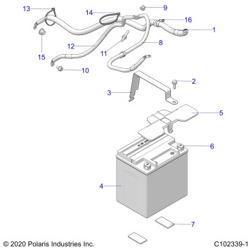 ELECTRICAL, BATTERY - A24SLZ95AH (C102339-1)
