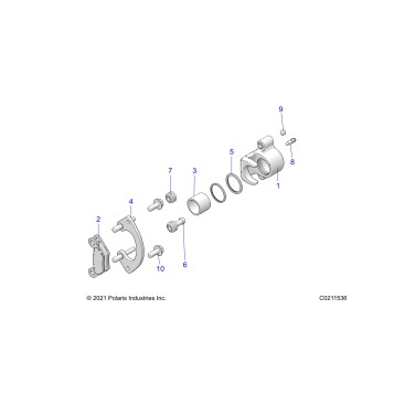 BRAKES, CALIPER, FRONT - A25SXM95AL (C0211536)