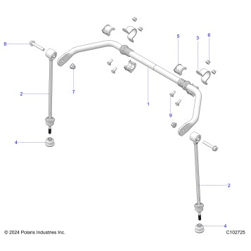 SUSPENSION, STABILIZER BAR - A25SGE95AT (C102725)