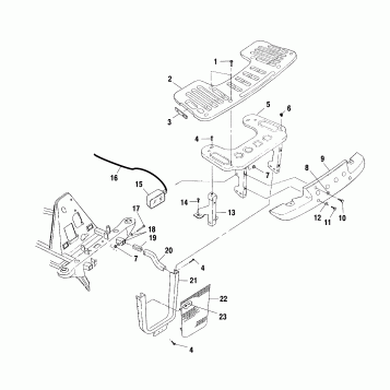 FRONT RACK and BUMPER MOUNTING - A00CH33AA (4957715771A009)