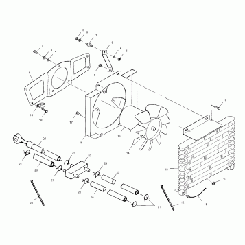 OIL COOLING SYSTEM - A99CH33IA (4949884988a012)