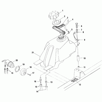 FUEL TANK - A00CH33AA (4957715771B001)