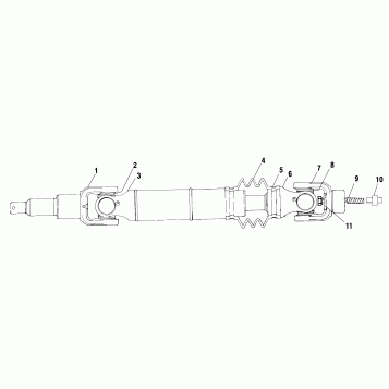 REAR DRIVE SHAFT - A00CH33AA (4957715771B004)