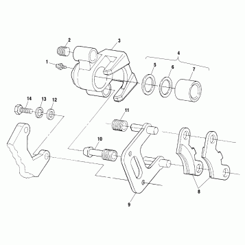 FRONT BRAKE - A00CH33AA (4957715771B008)