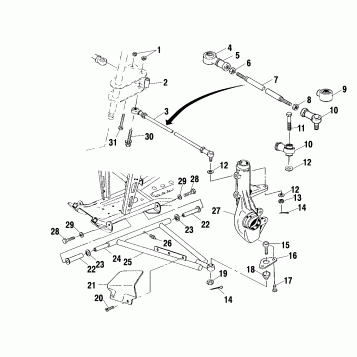A-ARM/STRUT MOUNTING - A00CH33AB (4957715771C002)