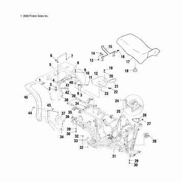 REAR CAB and SEAT - A00CH33AC (4959905990A005)