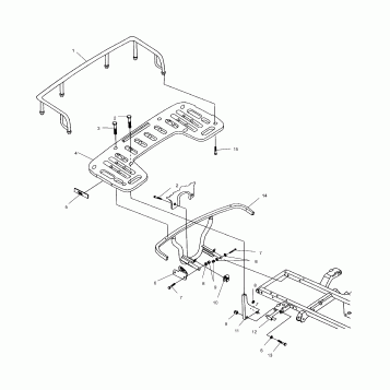 REAR RACK MOUNTING - A00CH33AC (4959905990A008)